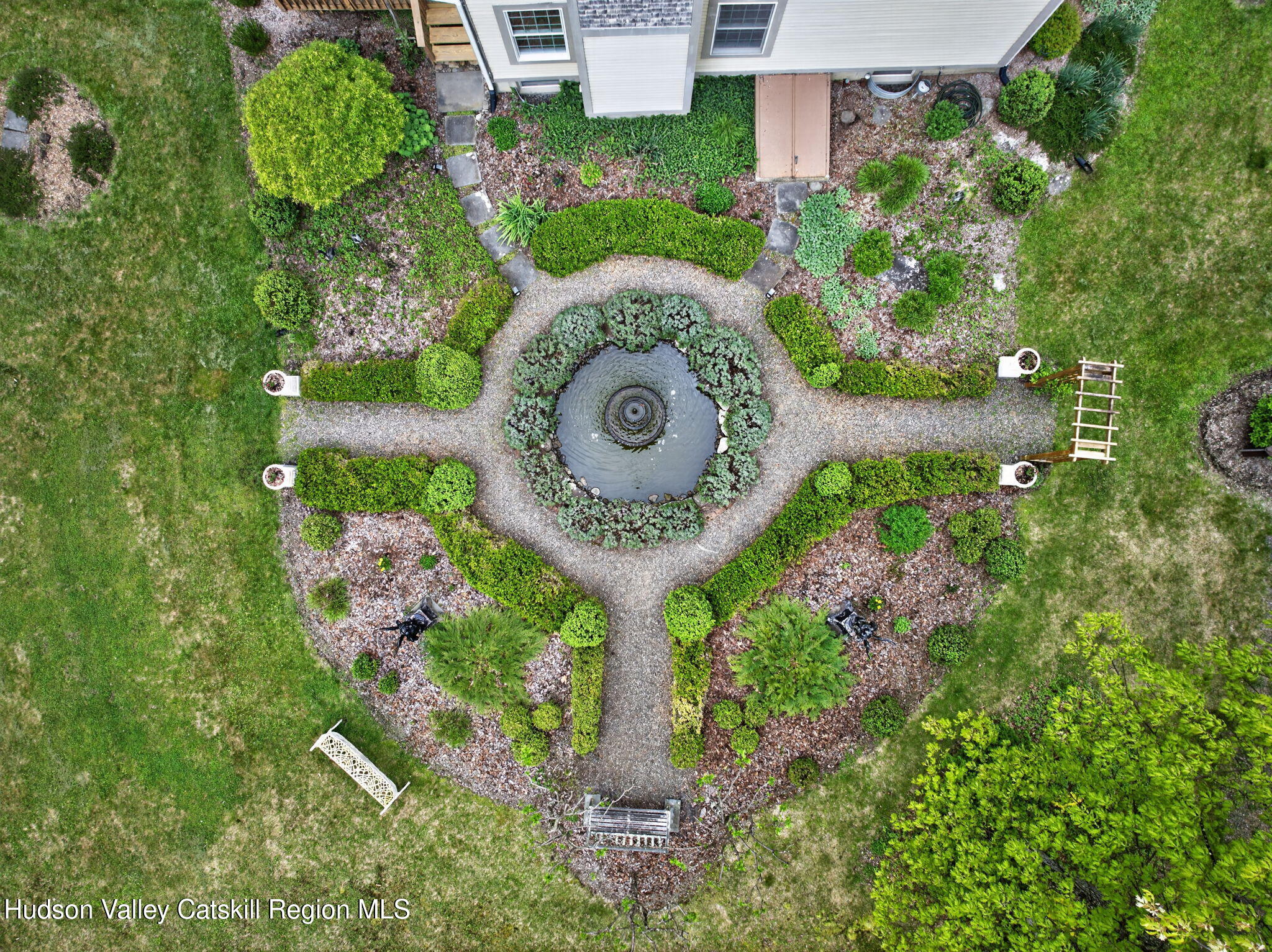 189 Bush Road Stone Ridge, NY 12484 - Photo 3 of 60 an aerial view of a house with garden space and street view