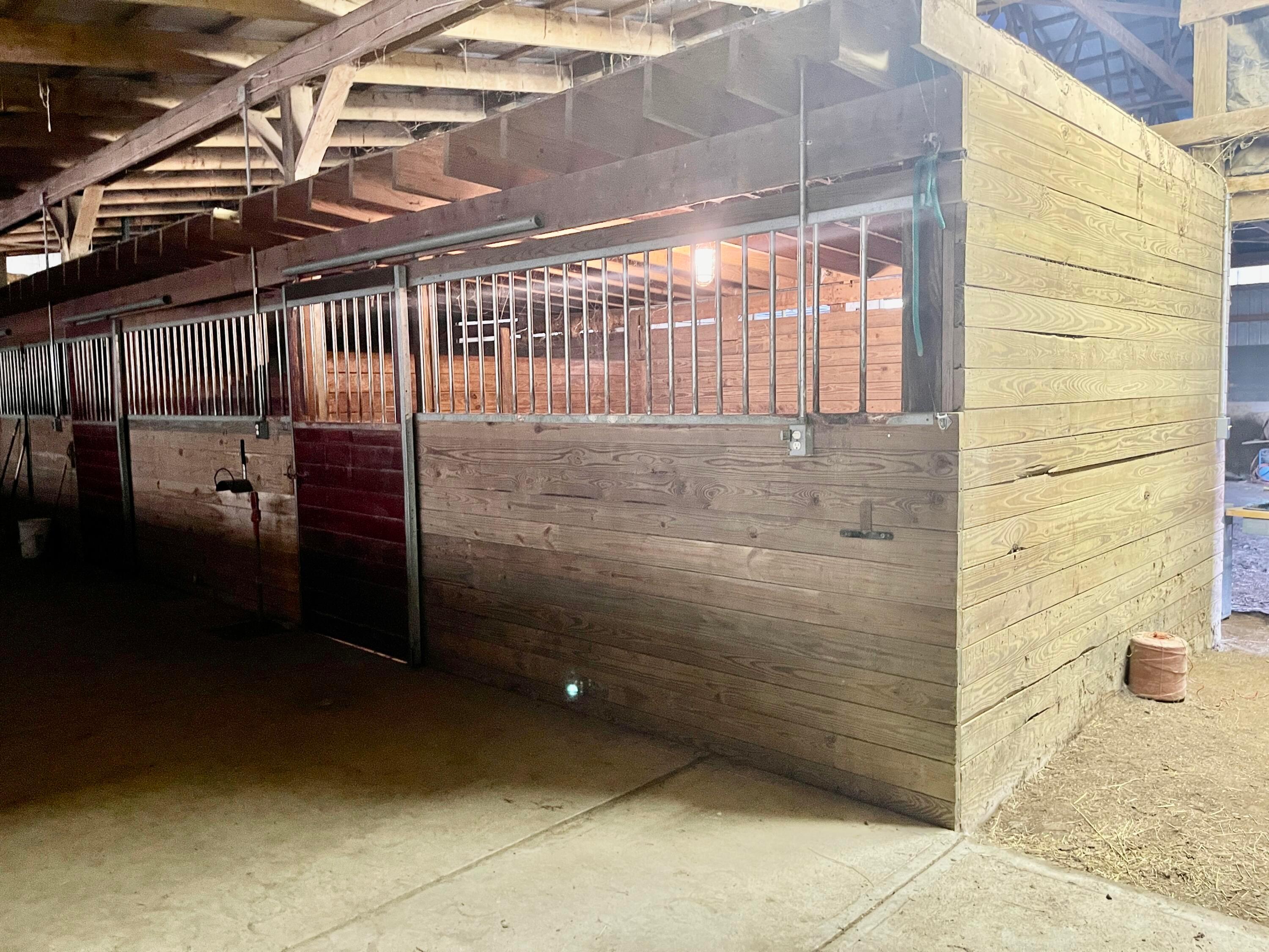 0 Custers Point Road Northeast Thornville, OH 43076 - Photo 11 of 16 Horse stalls with above hayloft