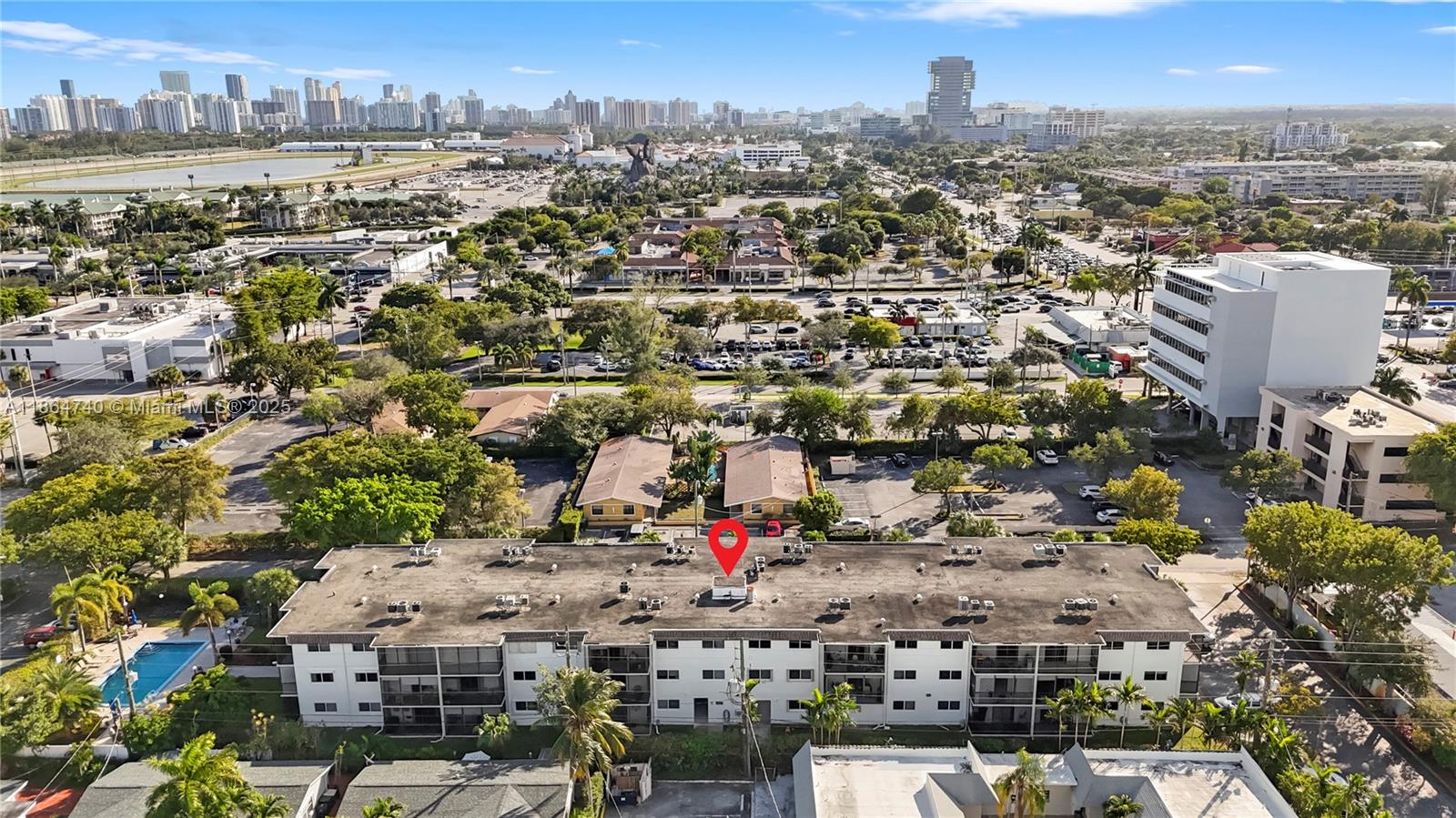 701 Northeast 1st Court, Unit 209 Hallandale Beach, FL 33009 - Photo 7 of 39 an aerial view of a city