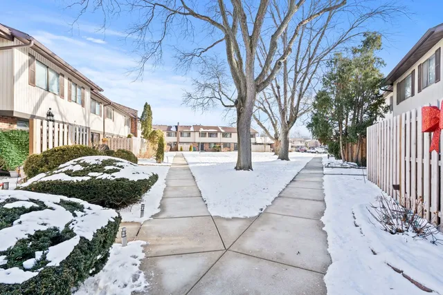 a view of a pathway with a building
