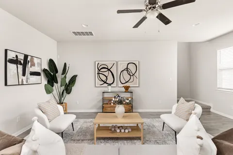 a view of living room with furniture