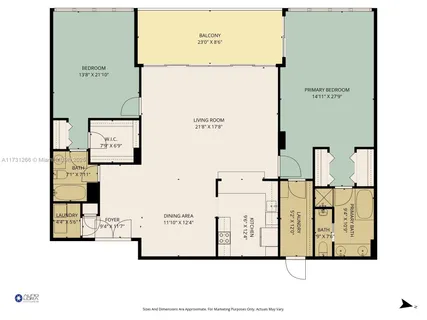 $1,199,000 | 2 Grove Isle Drive, Unit B404, Coconut Grove, FL 33133