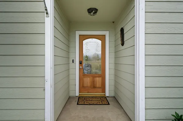 a view of front door of a house