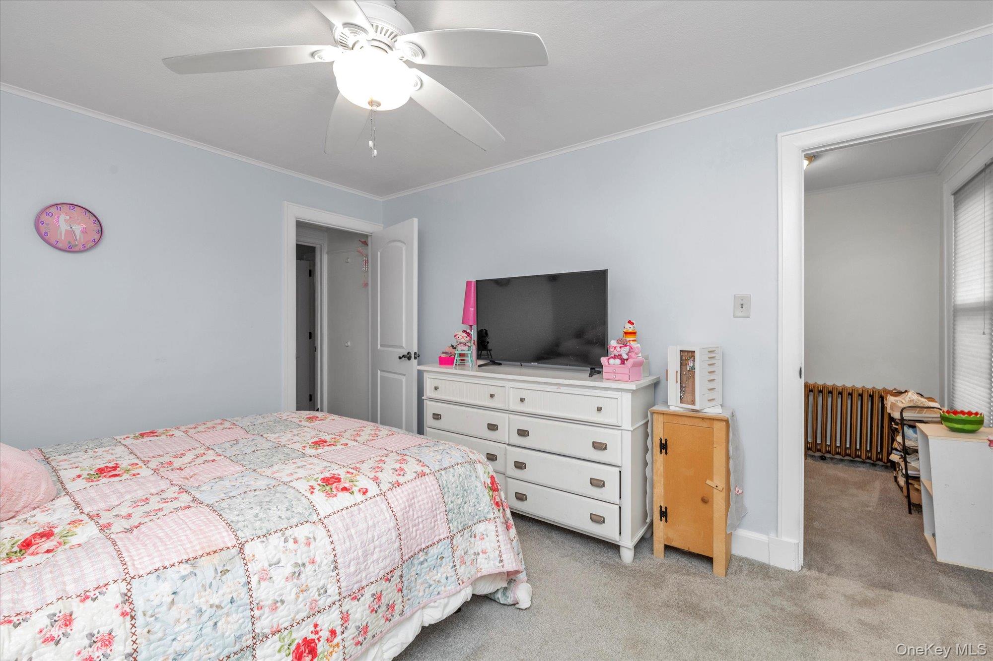 32 5th Street Valley Stream, NY 11581 - Photo 14 of 23 a bedroom with a bed and a flat screen tv