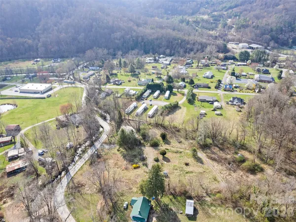 a view of a backyard of a house
