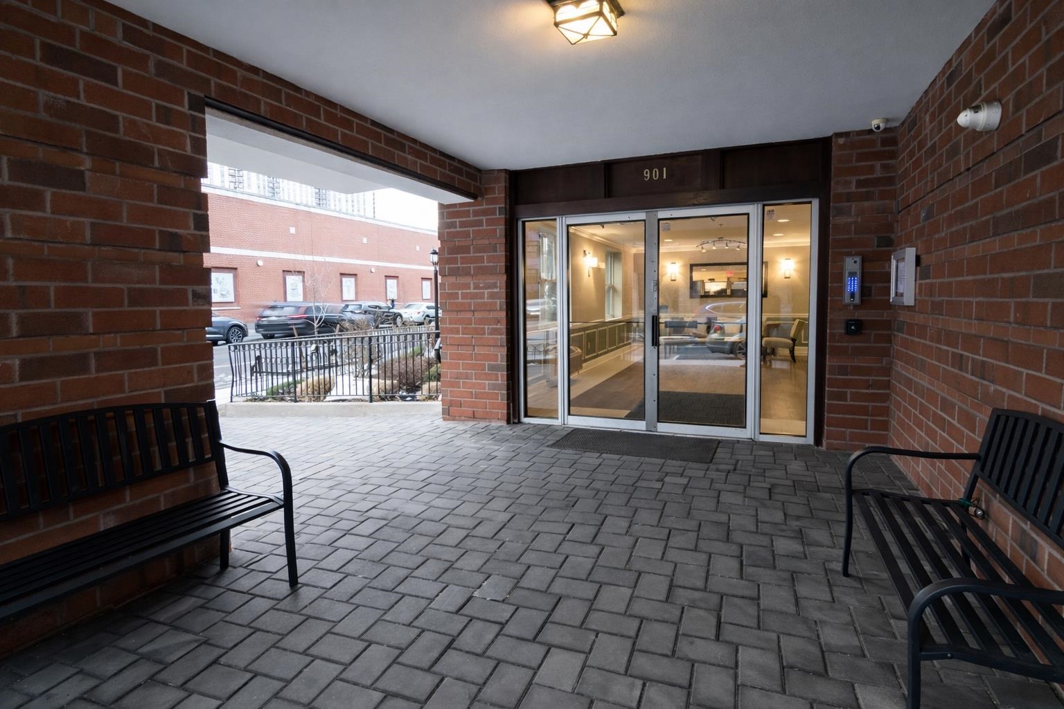 901 Madison Street, Unit 5F Hoboken, NJ 07030 - Photo 18 of 20 a view of a patio with a table and chairs