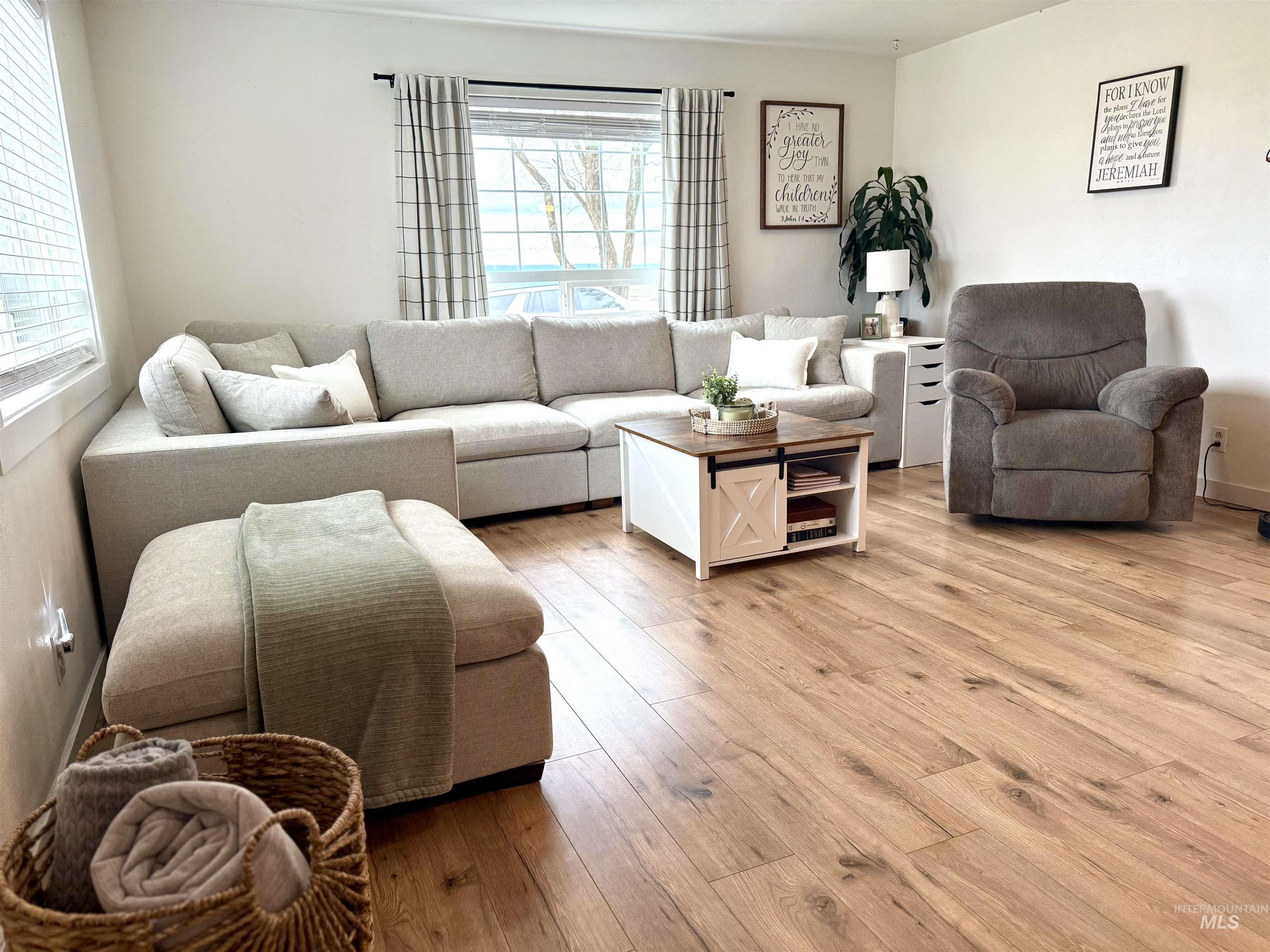 16078 Hoffman Road Kendrick, ID 83537 - Photo 5 of 29 Living room featuring light wood-type flooring