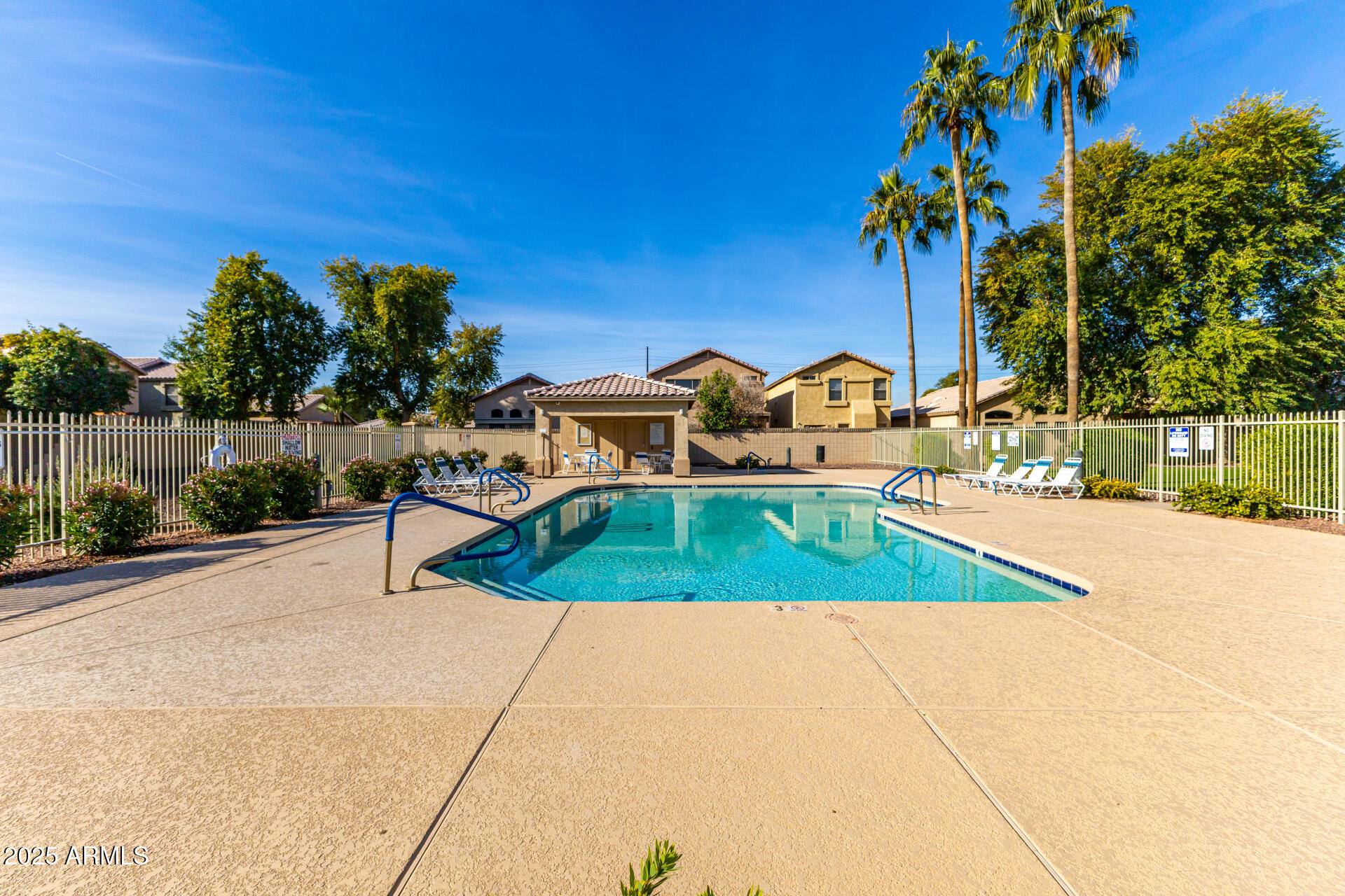 10628 West Coronado Road Avondale, AZ 85392 - Photo 29 of 29 a view of swimming pool with outdoor seating and plants