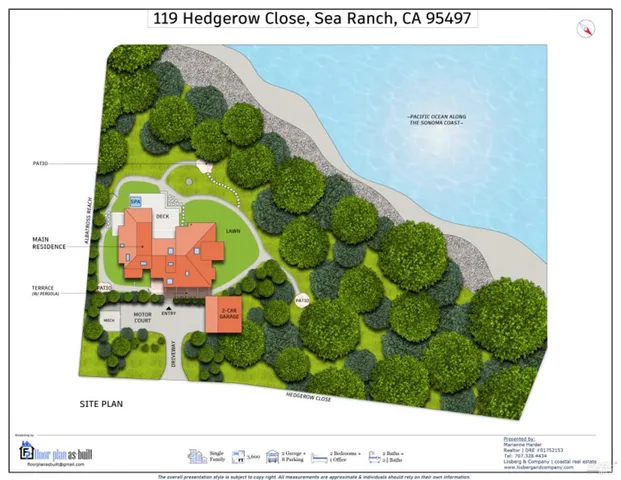 $5,675,000 | 119 Hedgerow Close, The Sea Ranch, CA 95497
