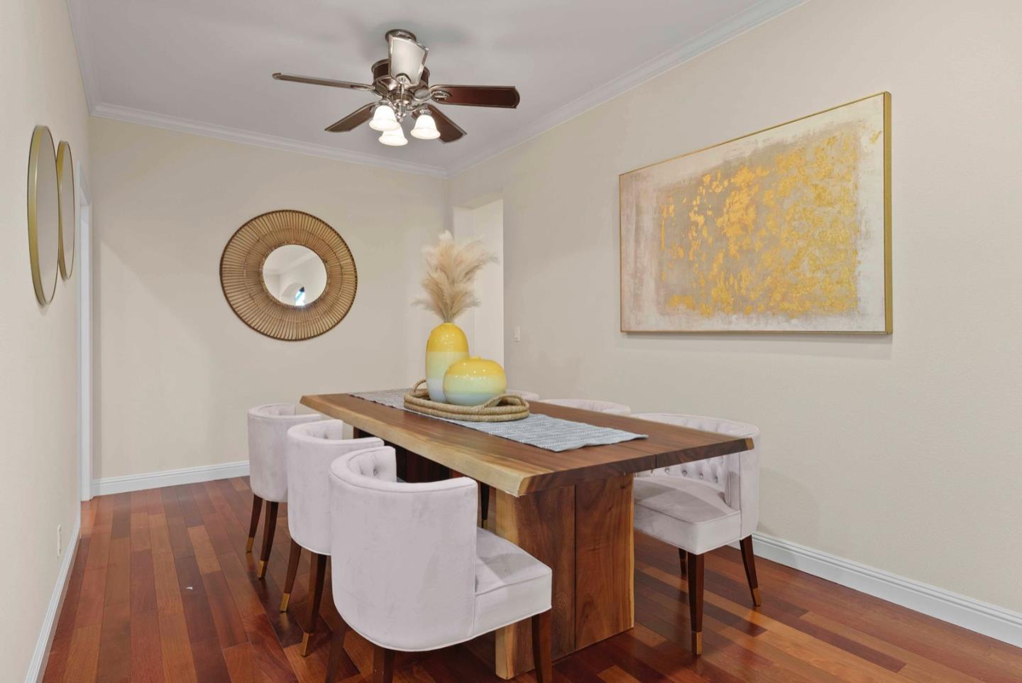 18373 Vanderbilt Drive Saratoga, CA 95070 - Photo 5 of 26 a view of a dining room furniture and chandelier