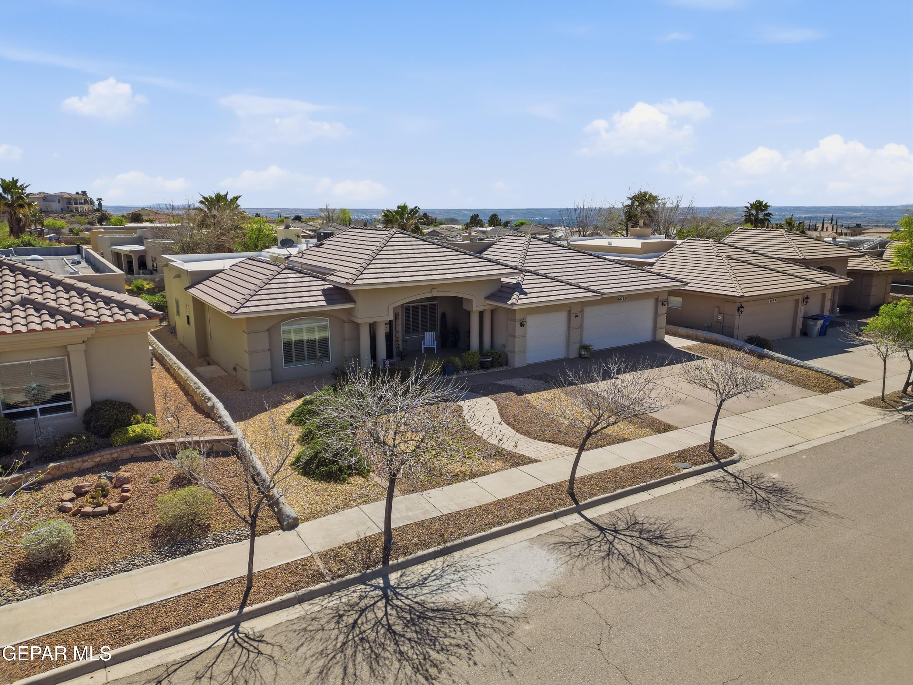 6680 Capitan Ridge El Paso, TX 79912 - Photo 11 of 47 Drone-Front left angle
