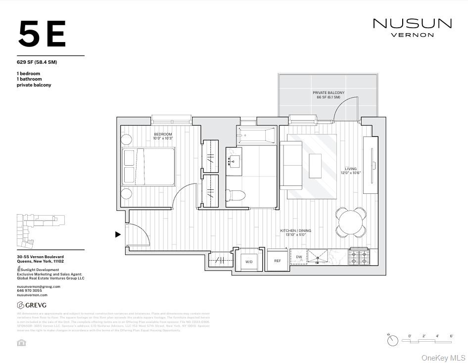 30-55 Vernon Boulevard, Unit 5E Queens, NY 11102 - Photo 12 of 12 View of floor plan / room layout