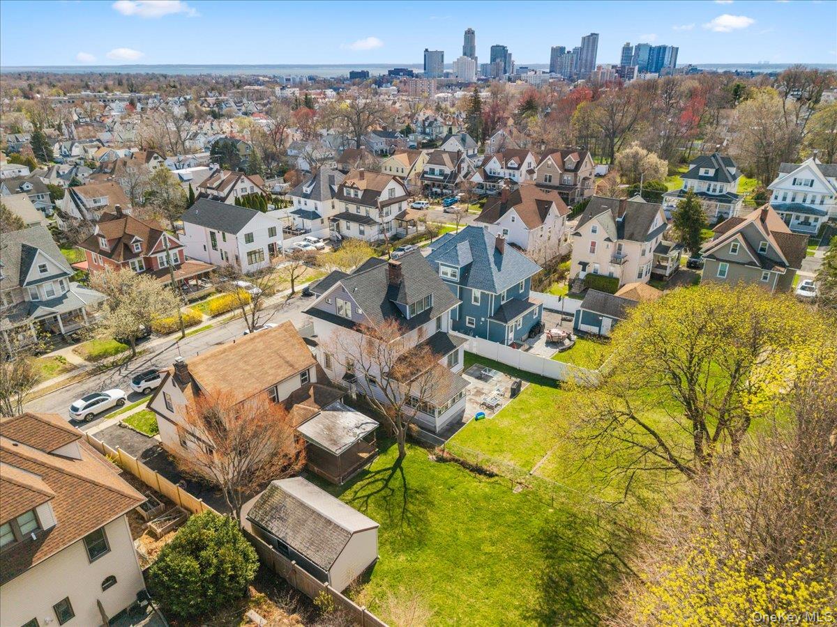 18 Faneuil Place New Rochelle, NY 10801 - Photo 37 of 40 Aerial view showing downtown New Rochelle and Long Island Sound in the distance