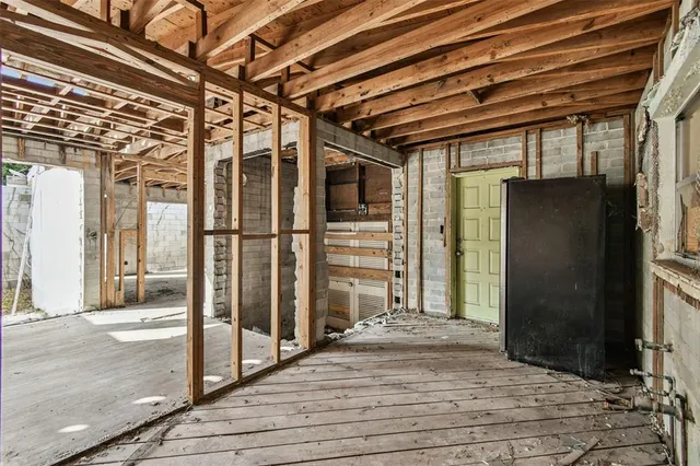a view of water heater room