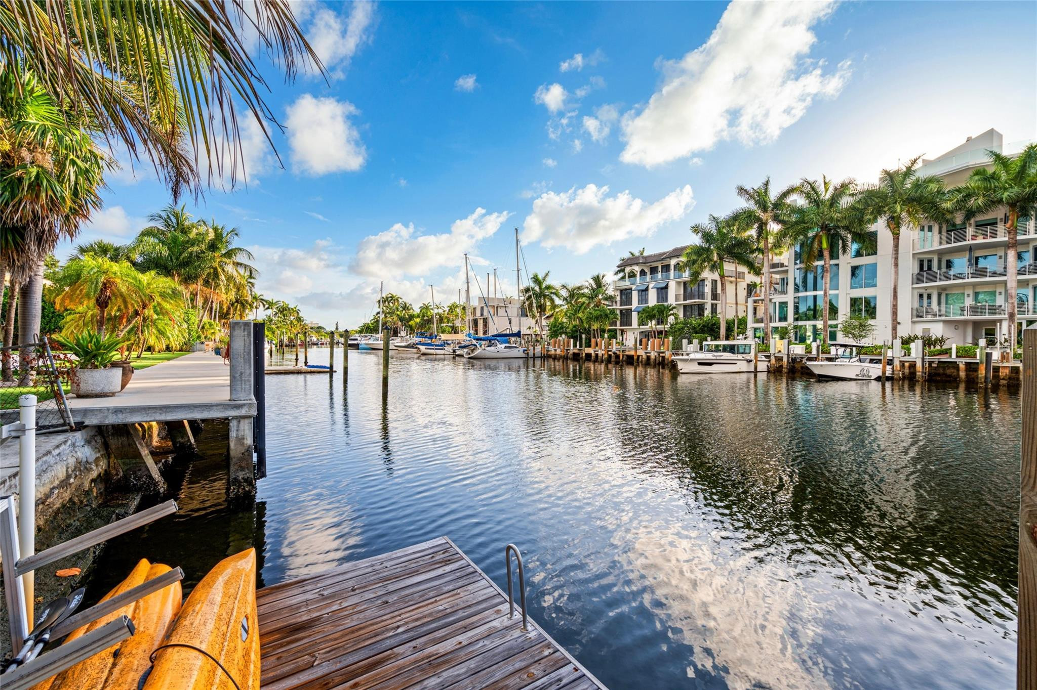 224 North Gordon Road Fort Lauderdale, FL 33301 - Photo 39 of 45 a lake view with palm trees