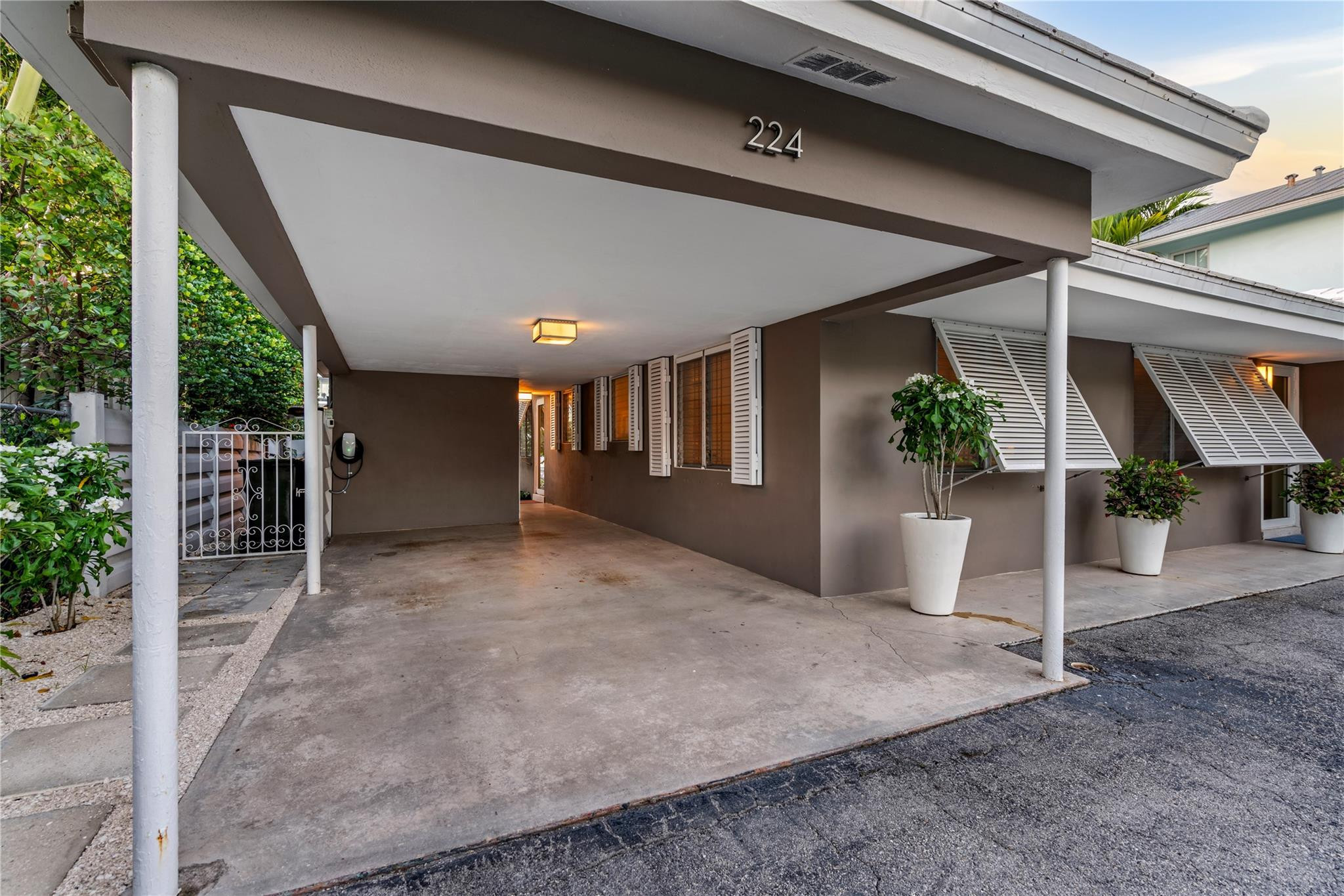224 North Gordon Road Fort Lauderdale, FL 33301 - Photo 42 of 45 a view of a house with a garage