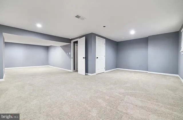 a view of an empty room