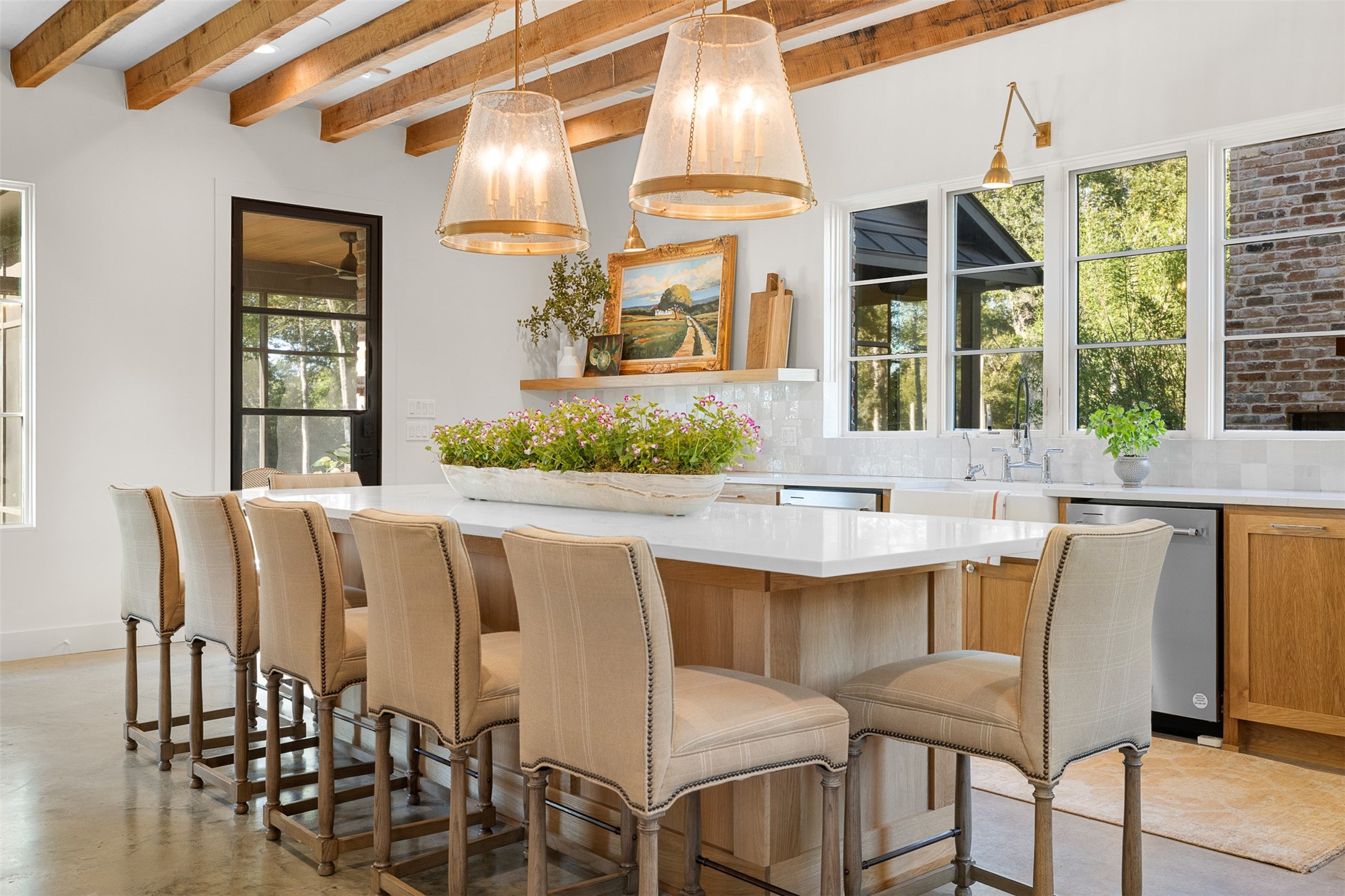 565 Bybee Road Round Top, TX 78954 - Photo 4 of 30 a dining room with furniture and window