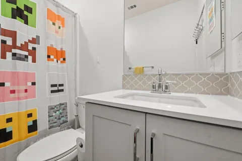 a view of a city with an ocean view