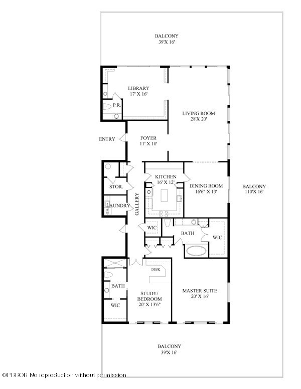 2155 Ibis Isle Road, Unit TW Palm Beach, FL 33480 - Photo 12 of 12 Floor Plan