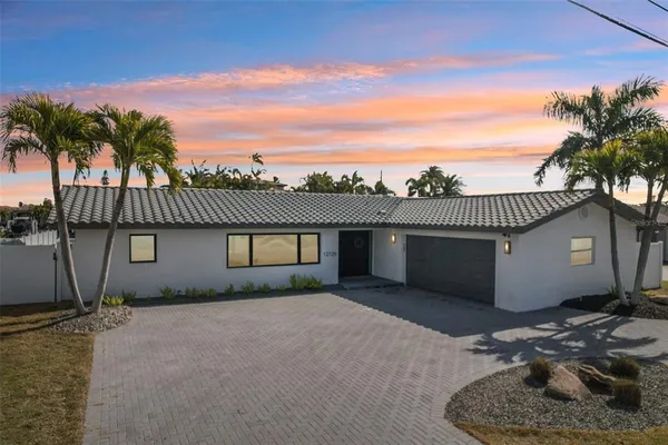 a view of a house with a patio