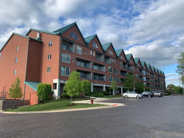 a building exterior next to a building
