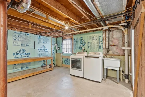 a view of a storage & utility room