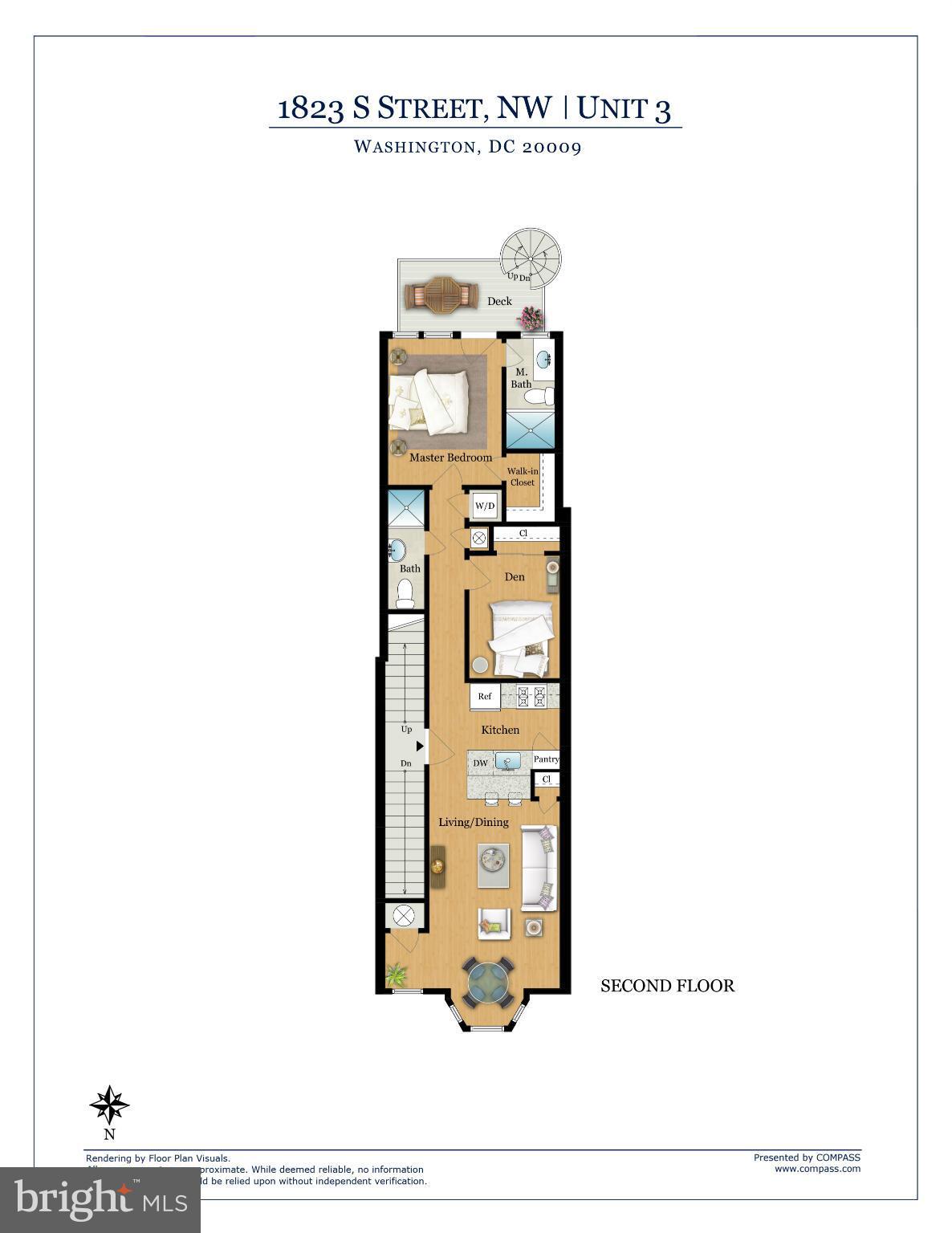 1823 S Street Northwest, Unit 3 Washington, DC 20009 - Photo 24 of 24 a picture of a floor plan