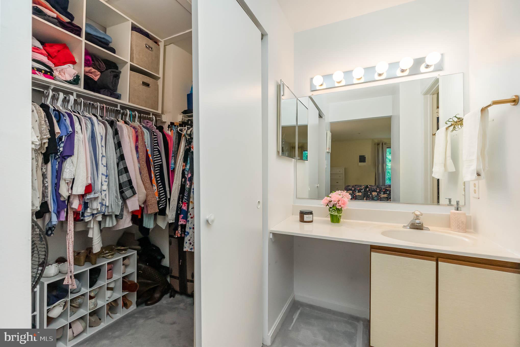 4924 Columbia Road, Unit 5 Columbia, MD 21044 - Photo 22 of 29 Walk in closet & vanity