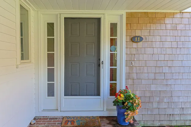 a view of an entryway door