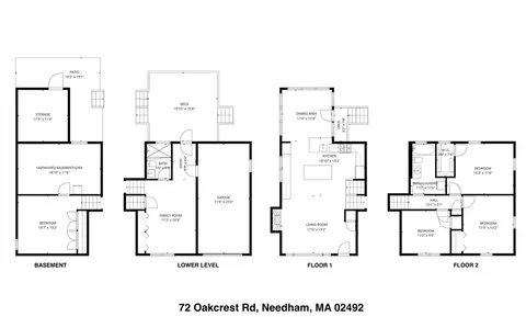 $1,379,000 | 72 Oakcrest Road, Needham, MA 02492