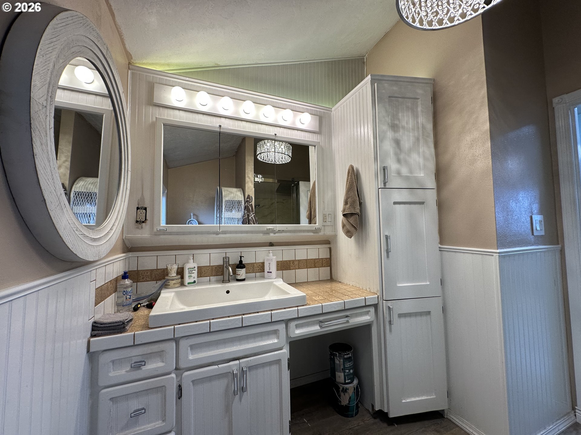 5664 Highbanks Road Springfield, OR 97478 - Photo 35 of 48 a bathroom with a sink and a mirror