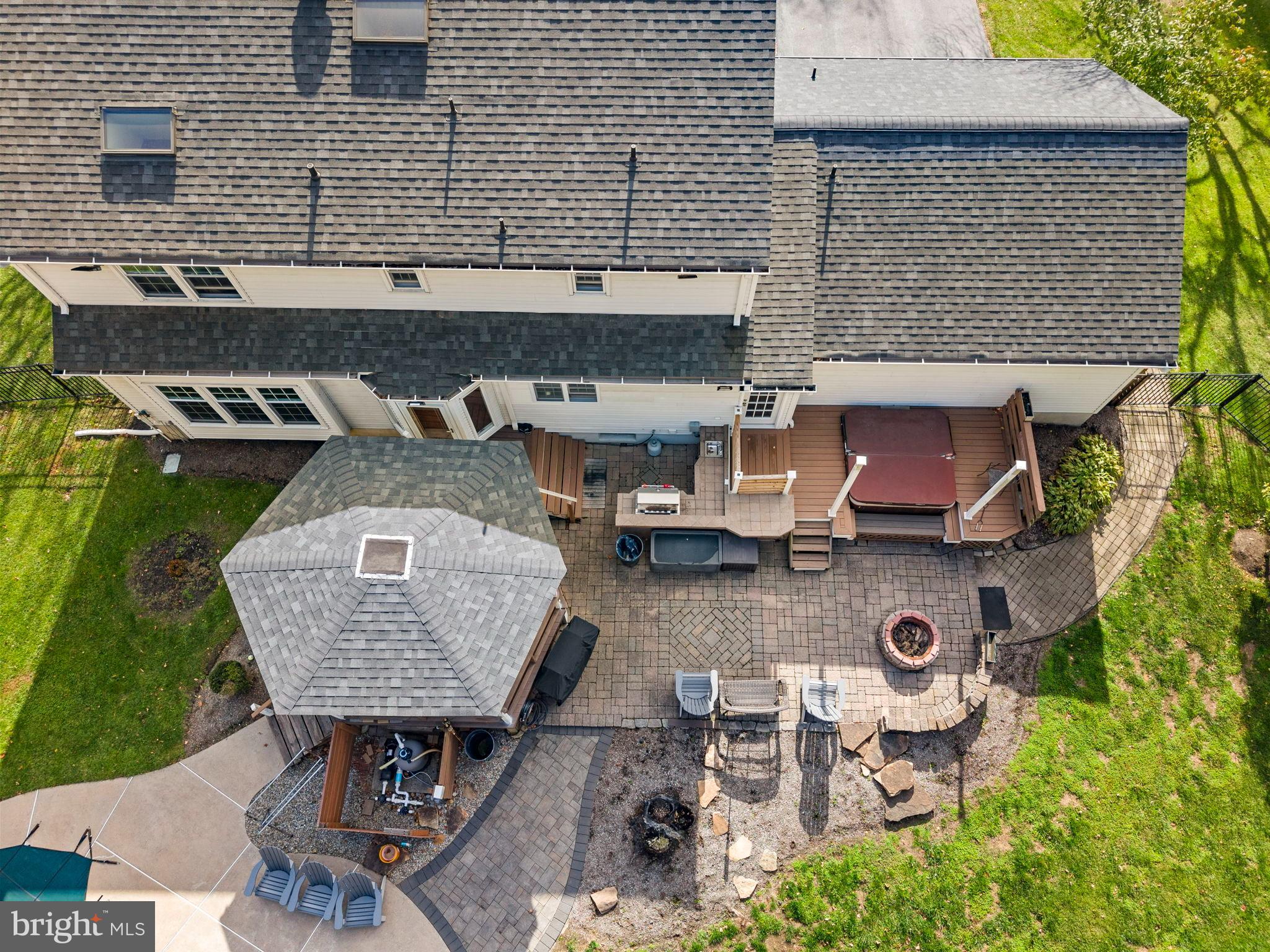 40 Doe Drive Hamilton, NJ 08620 - Photo 43 of 62 an aerial view of a house with swimming pool and patio