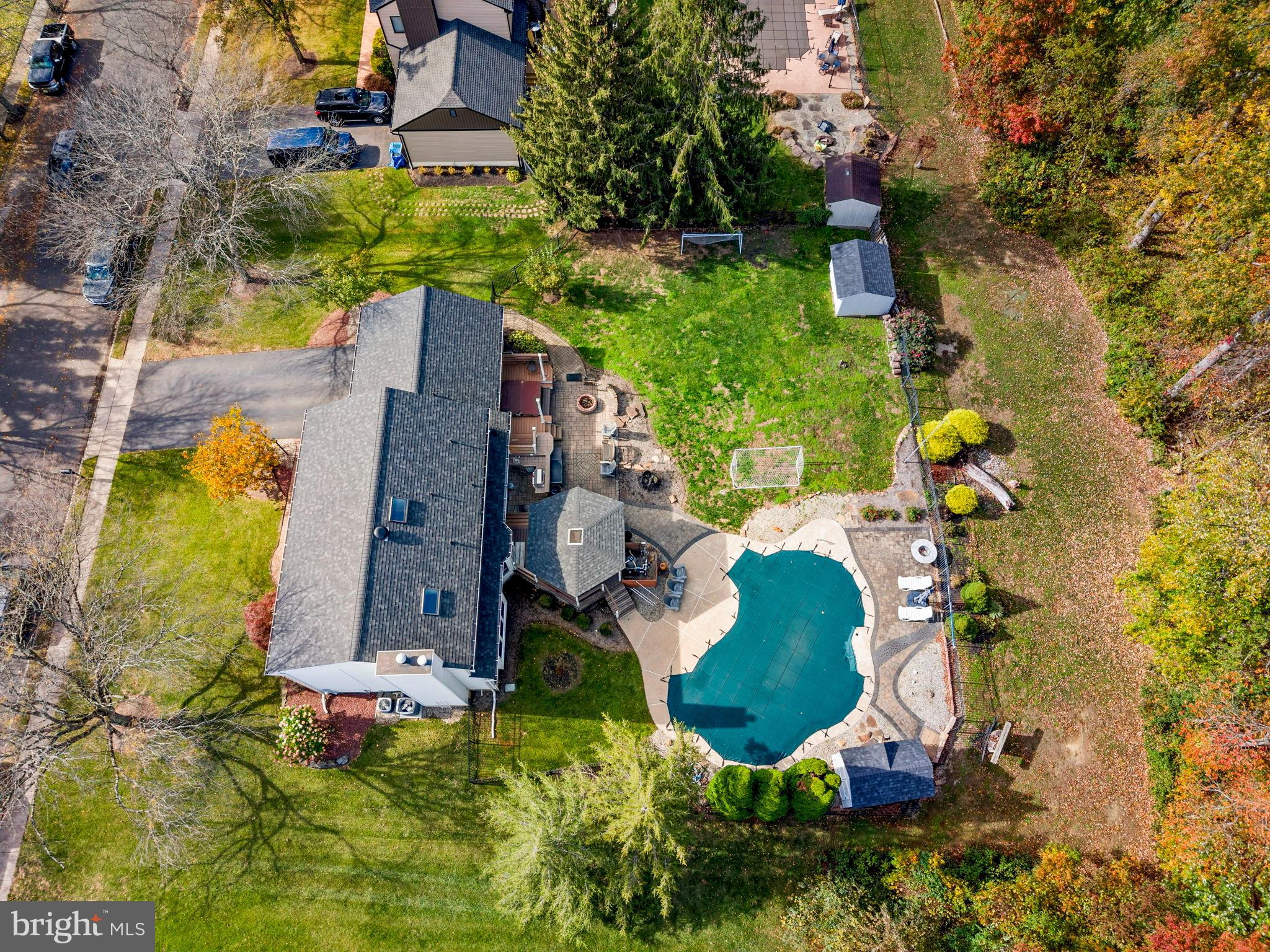 40 Doe Drive Hamilton, NJ 08620 - Photo 9 of 62 an aerial view of a house with yard swimming pool and outdoor seating