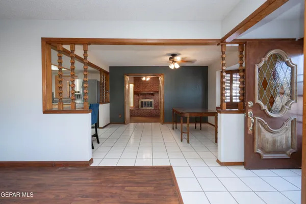 a view of livingroom with furniture and stairs