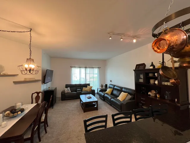 a workspace with furniture