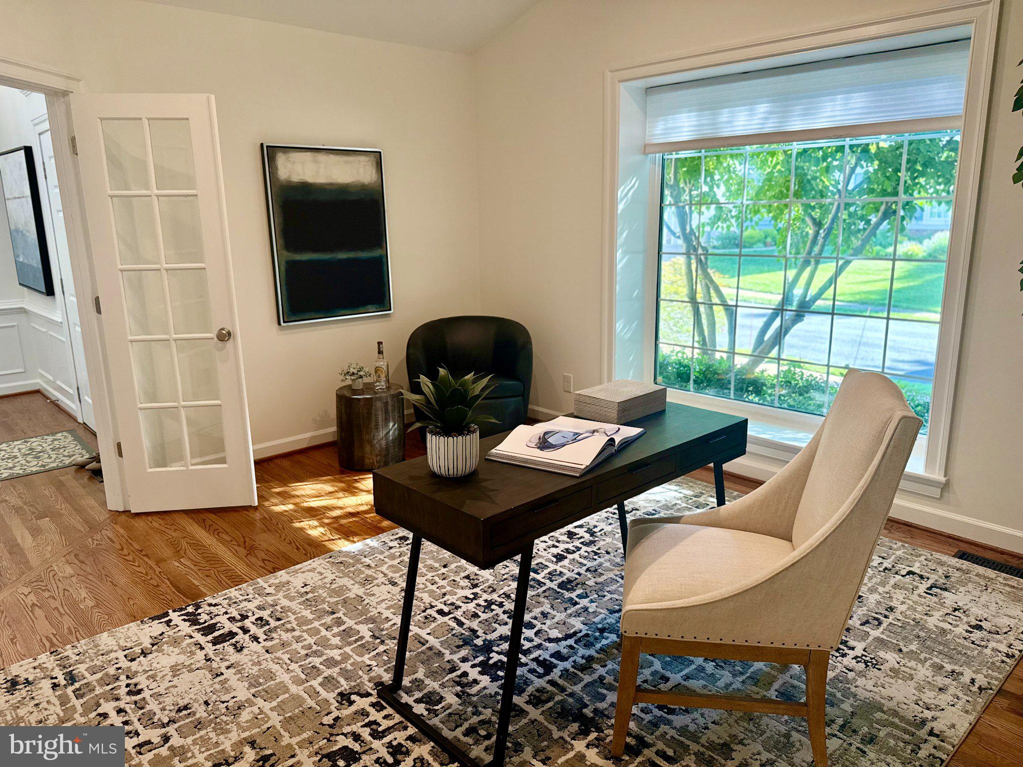 9733 Hidden Road Vienna, VA 22181 - Photo 6 of 39 Bright and inviting home office space.