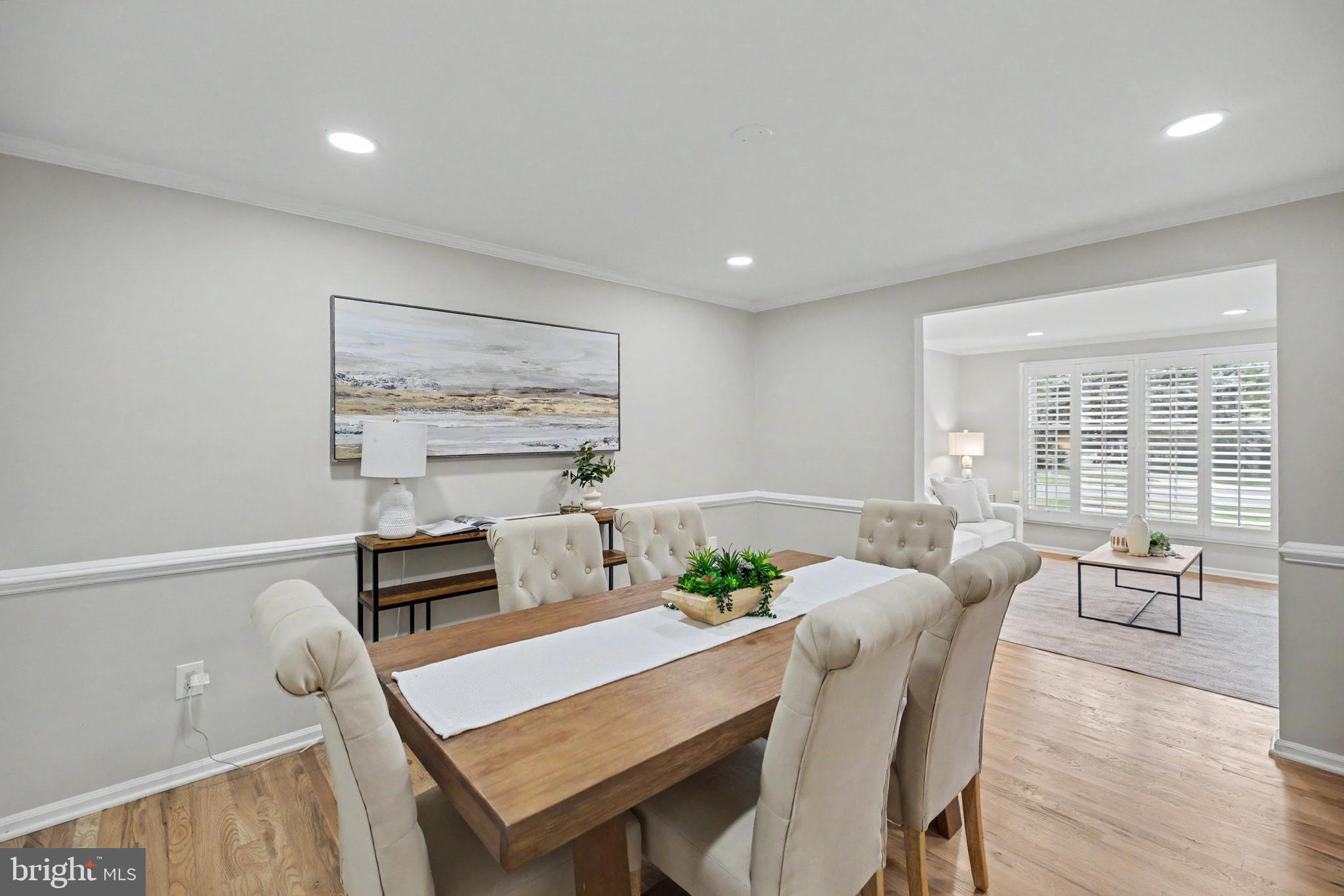 12555 Cross Country Lane Reston, VA 20191 - Photo 7 of 55 Elegant dining space with natural light.