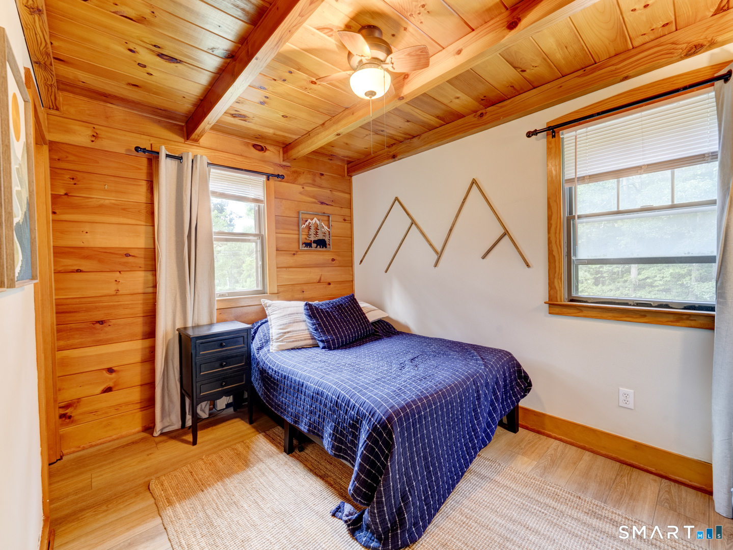 112 Slab Meadow Road Morris, CT 06763 - Photo 14 of 40 Bedroom 2 with wood floors