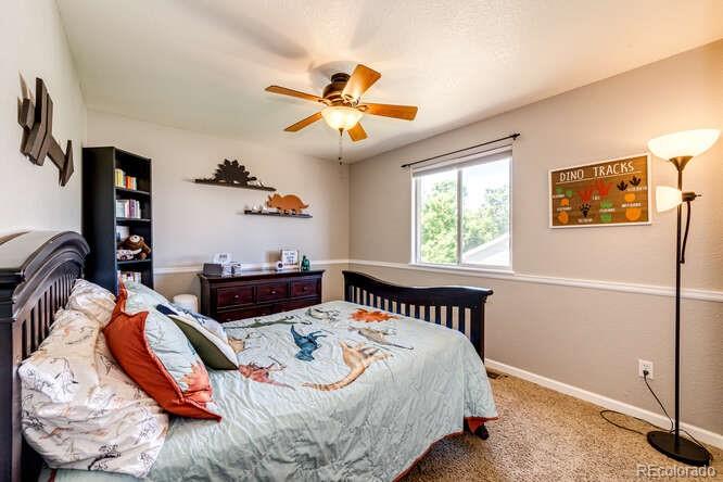 2016 West Ashwood Place Highlands Ranch, CO 80129 - Photo 32 of 40 a bedroom with bed and a window