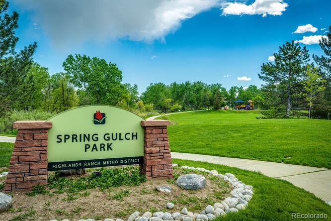 2016 West Ashwood Place Highlands Ranch, CO 80129 - Photo 35 of 40 a sign on the side of the road