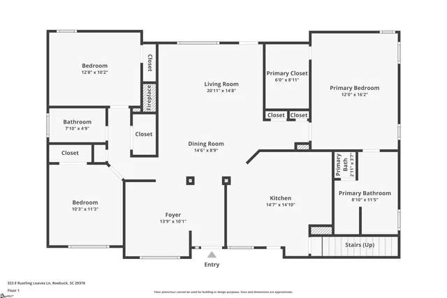 $289,900 | 323 East Rustling Leaves Lane, Roebuck, SC 29376
