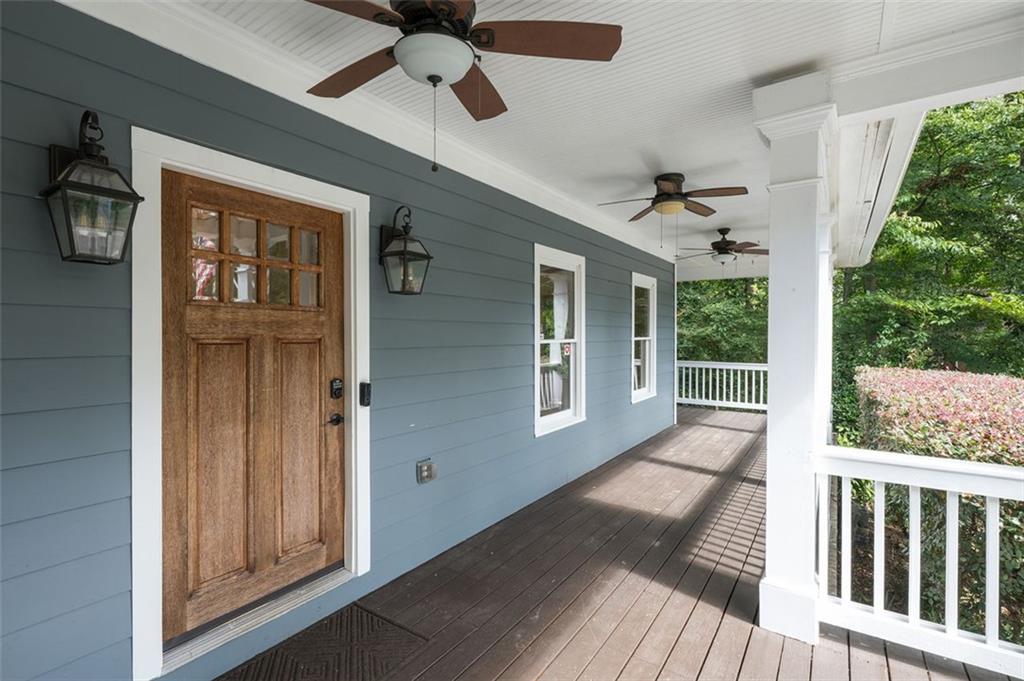 1018 Berne Street Southeast Atlanta, GA 30316 - Photo 4 of 34 a view of porch with wooden floor and windows
