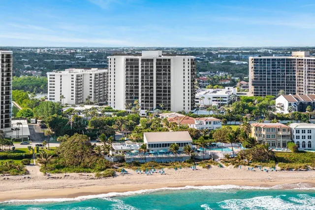 a view of a city with tall buildings