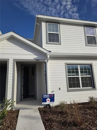 a front view of a house