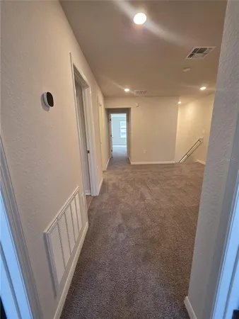 a view of hallway with window