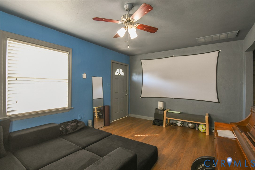 49 Harvard Road Portsmouth, VA 23701 - Photo 5 of 9 Living space featuring wood-finish flooring, a cei
