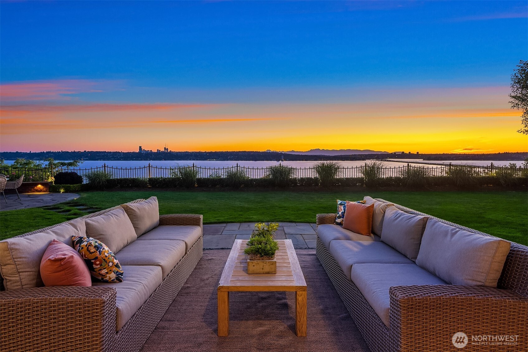 2307 Evergreen Point Road Medina, WA 98039 - Photo 2 of 40 a view of patio with couches and a table