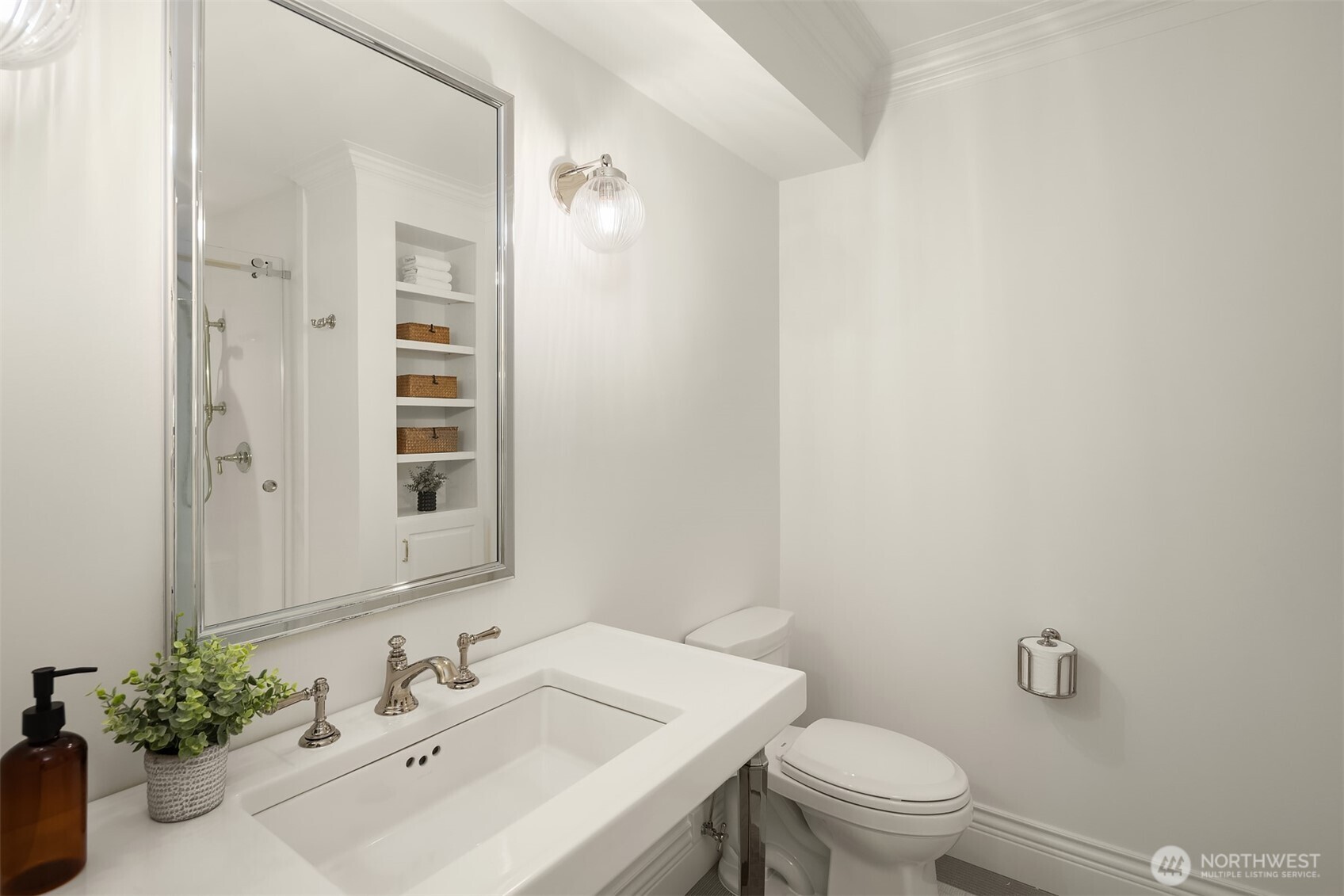 2307 Evergreen Point Road Medina, WA 98039 - Photo 23 of 40 a bathroom with a sink toilet and shower