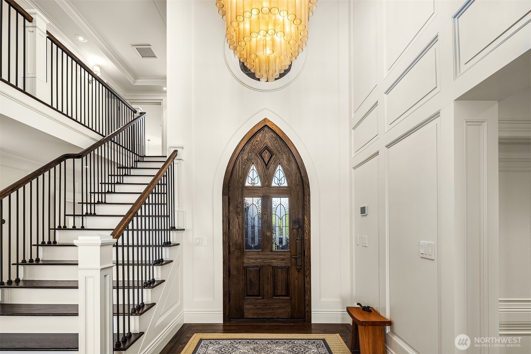 2307 Evergreen Point Road Medina, WA 98039 - Photo 6 of 40 a view of entryway with wooden floor